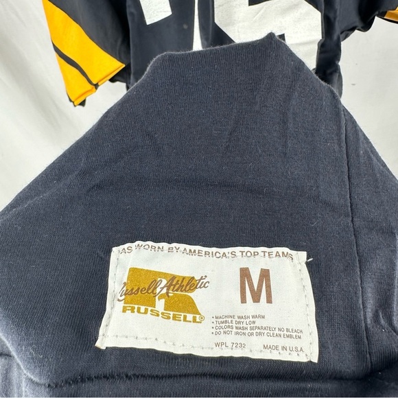 Vintage Russell Athletic “Mean Joe Greene” Steelers Shirt Sz M USA 70s Gold Tag - Picture 4 of 8